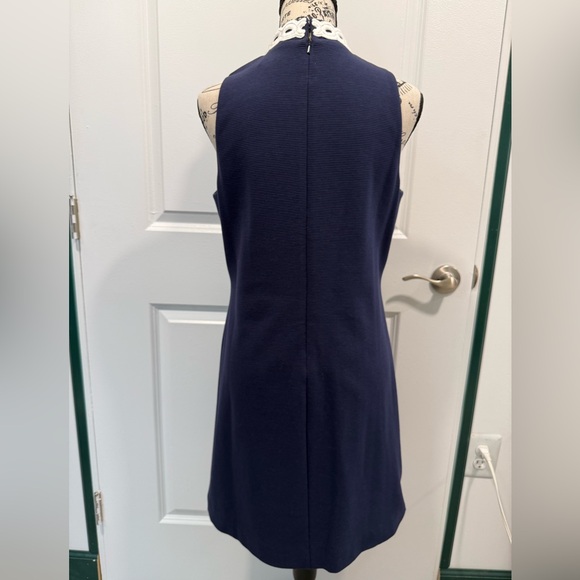 Lilly Pulitzer Navy Dress with White Embroidered Accents - Picture 2 of 8